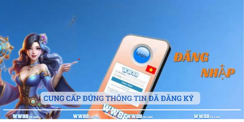 Cung cấp thông tin chính xác đã được đăng ký