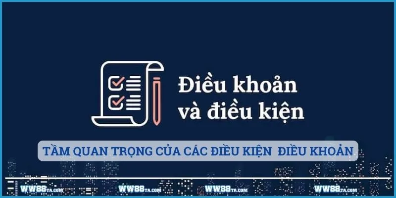 Tầm quan trọng của các điều kiện điều khoản tại WW88